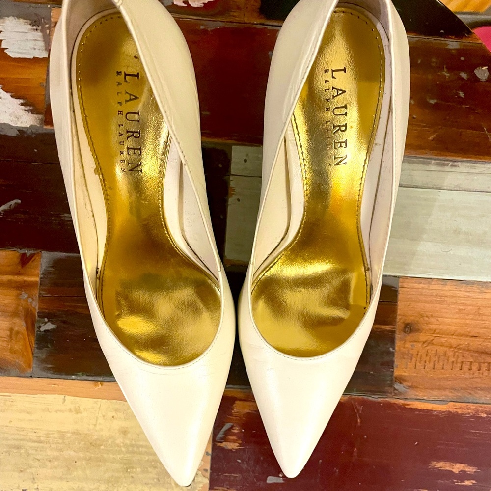 Lauren by Ralph Lauren 7.5 White Pumps